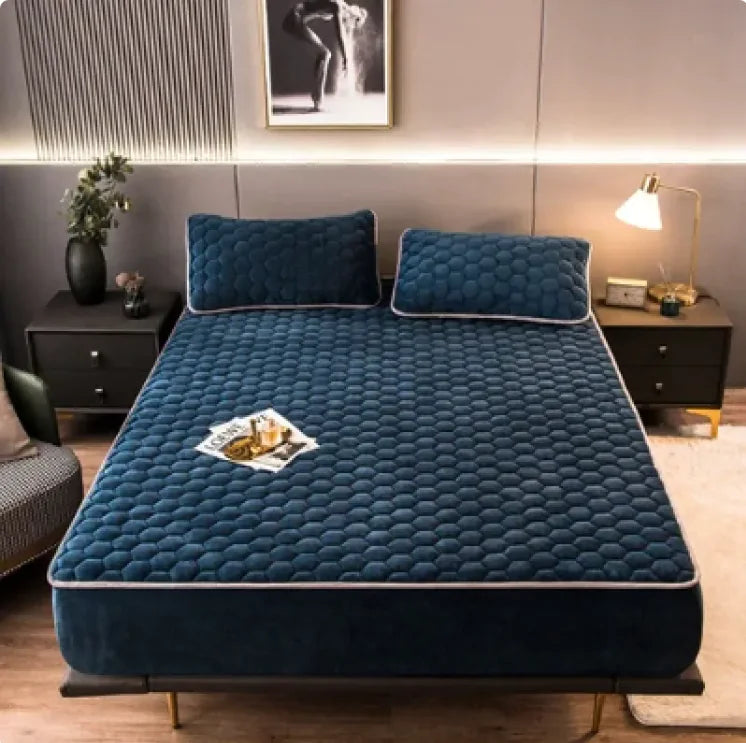 Cozy Nest 3-Piece Brushed Quilted Mattress Set